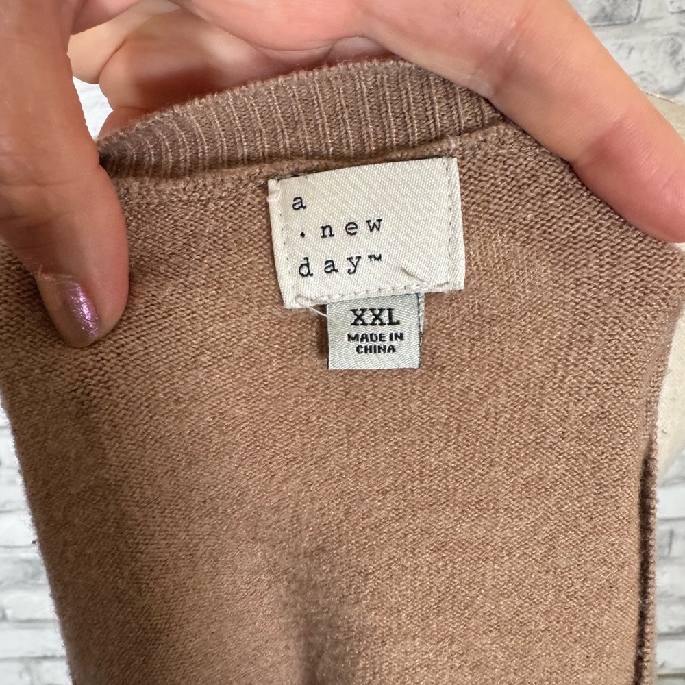 a new day Tan Lightweight Knit Cardigan - Picture 5 of 10